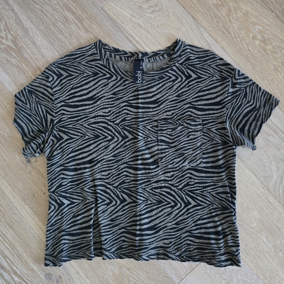 bobi Tops - Bobi Los Angeles Zebra Tee XS NEW